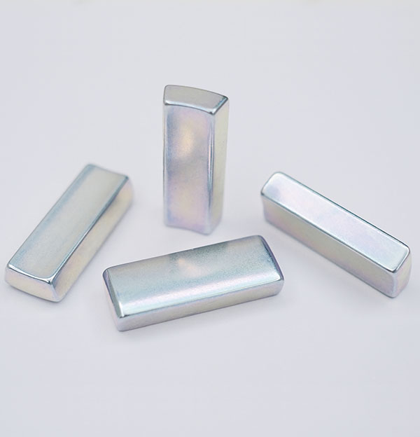 Galvanized tile type neodymium iron boron magnet